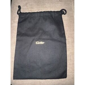 Cartier Dust Bag Small Black 10" x 7"